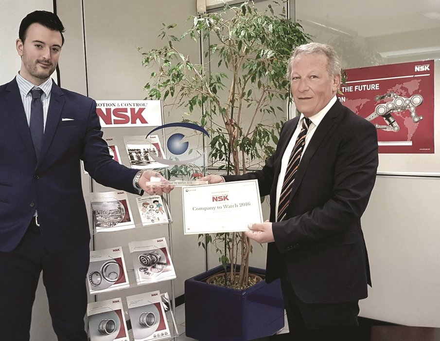 NSK Italy wins ‘Company to Watch’ award